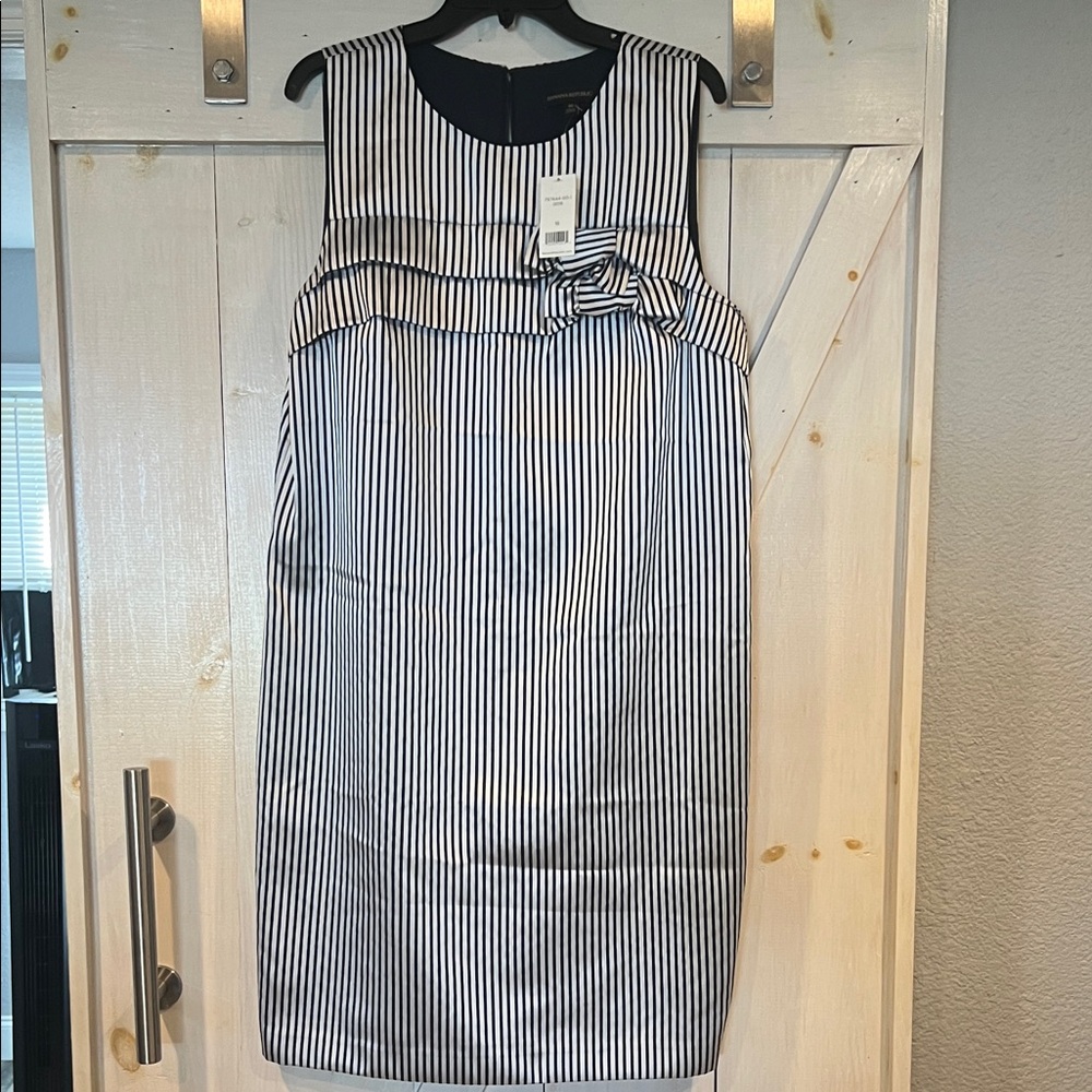 Banana Republic Navy and White Striped Mini Dress